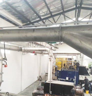 熱處理車間多用爐和回火爐油煙收集凈化項目！