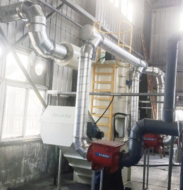 天津圣金特汽車配件有限公司拋丸機配套除塵項目！